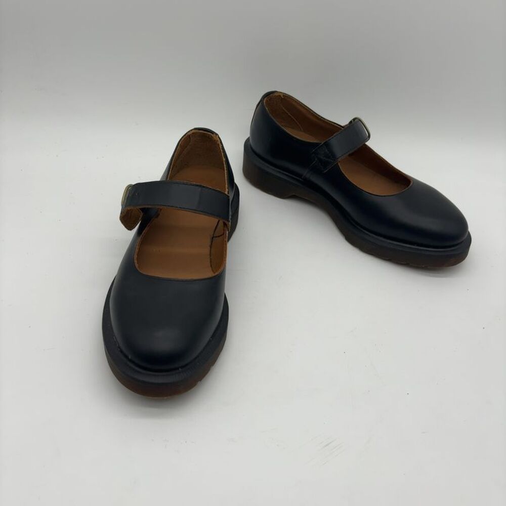 Dr. Martens Black Leather Mary Jane Footwear